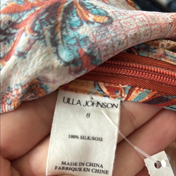 Ulla Johnson Floral Silk Cut Out Top - Multicolor Blouse size 8 - Picture 6 of 8